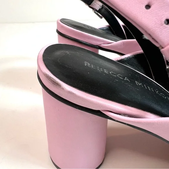 Rebecca Minkoff Agata Slingback Sandals Pink Size 7.5/8 - Picture 6 of 16